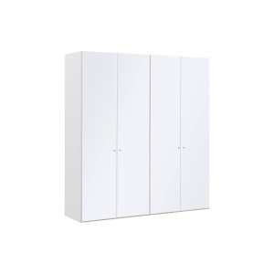 Goossens Kledingkast Easy Storage Ddk, Kledingkast 203 cm breed, 220 cm hoog, 4x glas draaideur