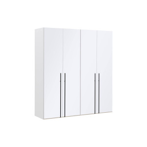 Goossens Kledingkast Easy Storage Ddk, Kledingkast 203 cm breed, 220 cm hoog, 4x glas draaideur