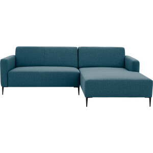 Goossens Bank Key West blauw, stof, 2-zits, modern design