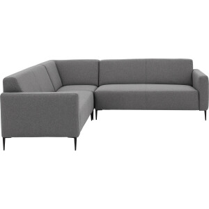 Goossens Bank Key West grijs, stof, 2,5-zits, modern design