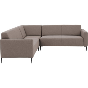 Goossens Bank Key West grijs, stof, 2,5-zits, modern design