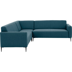 Goossens Bank Key West blauw, stof, 2,5-zits, modern design