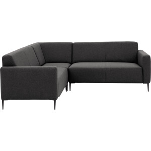 Goossens Bank Key West grijs, stof, 2-zits, modern design