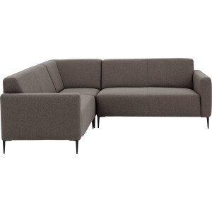 Goossens Bank Key West bruin, stof, 2-zits, modern design