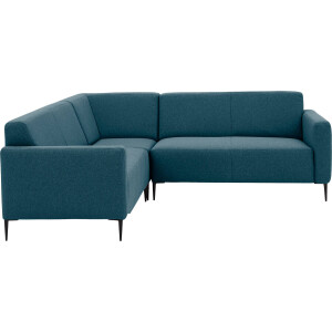 Goossens Bank Key West blauw, stof, 2-zits, modern design