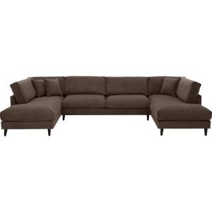 Goossens Bank Jonas grijs, stof, urban industrieel met ligelement links met ligelement rechts