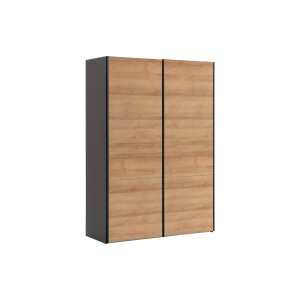 Goossens Kledingkast Easy Storage Sdk, 153 cm breed, 220 cm hoog, 2x 3 paneel schuifdeuren