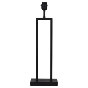 Light & Living Tafellamp 'Shiva' 55cm, kleur Mat Zwart (excl. kap)