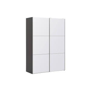 Goossens Kledingkast Easy Storage Sdk, 153 cm breed, 220 cm hoog, 2x 3 paneel glas schuifdeuren