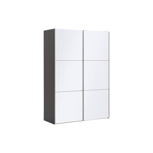 Goossens Kledingkast Easy Storage Sdk, 153 cm breed, 220 cm hoog, 2x 3 paneel glas schuifdeuren