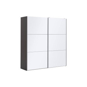 Goossens Kledingkast Easy Storage Sdk, 203 cm breed, 220 cm hoog, 2x 3 paneel glas schuifdeuren