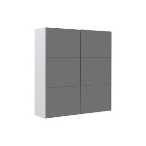 Goossens Kledingkast Easy Storage Sdk, 203 cm breed, 220 cm hoog, 2x 3 paneel glas schuifdeuren