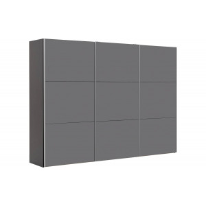 Goossens Kledingkast Easy Storage Sdk, 300 cm breed, 220 cm hoog, 3x 3 paneel glas schuifdeuren