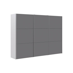 Goossens Kledingkast Easy Storage Sdk, 303 cm breed, 220 cm hoog, 3x 3 paneel glas schuifdeuren