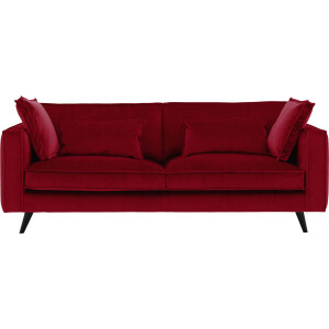 Goossens Bank Suite rood, stof, 4-zits, elegant chic