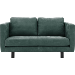 Goossens Excellent Bank Nuance groen, leer, 2,5-zits, urban industrieel