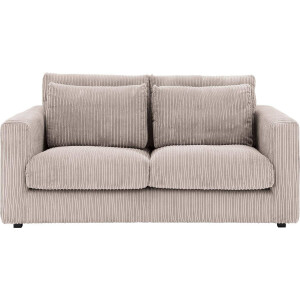 Goossens Bank Ravenia bruin, stof, 2-zits, stijlvol landelijk