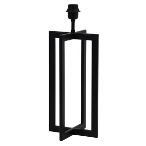 Light & Living Tafellamp 'Mace' 46cm, kleur Mat Zwart (excl. kap)