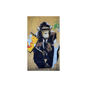 Goossens Schilderij Monkey Business, 70 x 118 cm