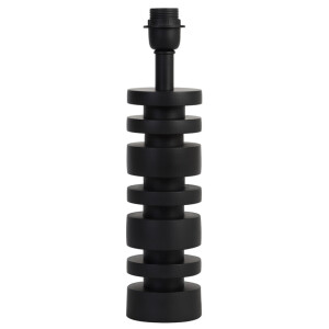 Light & Living Tafellamp 'Desley' 36cm, kleur Mat Zwart (excl. kap)