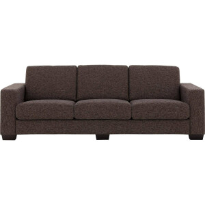 Goossens Bank N-joy Divana bruin, stof, 4-zits, stijlvol landelijk