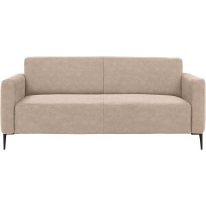 Goossens Bank Key West beige, micro leer, 3-zits, modern design