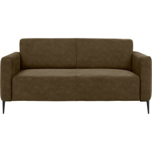 Goossens Bank Key West groen, micro leer, 2,5-zits, modern design