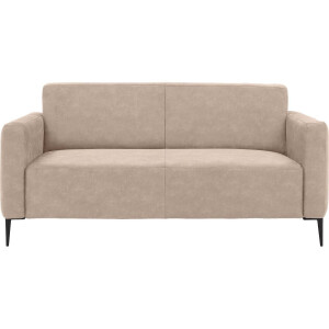 Goossens Bank Key West beige, micro leer, 2,5-zits, modern design