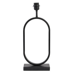 Light & Living Tafellamp 'Jamiri' 45cm, kleur Mat Zwart (excl. kap)