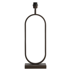 Light & Living Tafellamp 'Jamiri' 55cm, kleur Bruin (excl. kap)