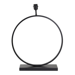 Light & Living Tafellamp 'Liva' 59cm, kleur Mat Zwart (excl. kap)