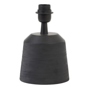 Light & Living Tafellamp 'Lilou' 18cm, kleur Mat Zwart (excl. kap)