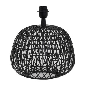 Light & Living Tafellamp 'Alwina' 28cm, kleur Mat Zwart (excl. kap)