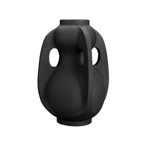 Dutchbone Vaas 'Thiago' 38cm hoog, kleur Zwart