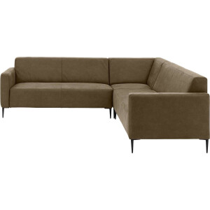 Goossens Bank Key West groen, micro leer, 2,5-zits, modern design