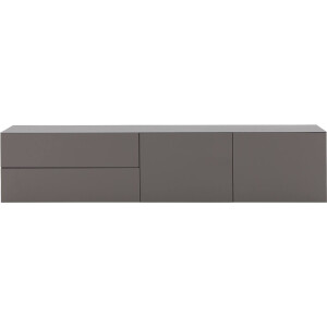 Goossens Excellent Dressoir Monza Zijdeglans, El239ac b = hangelement 2 deuren vst rechts 2 laden vst links