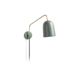 Kave Home Kave Home Lamp Audrie, Stalen wandlamp audrie met groene afwerking