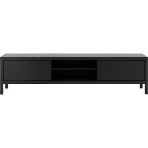 Goossens Excellent Tv Meubel Sira Line, 2 kleppen 2 open vakken 210 cm breed