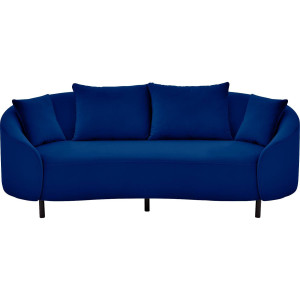 Goossens Bank Ragnar blauw, stof, 2,5-zits, modern design