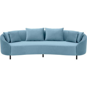 Goossens Bank Ragnar blauw, stof, 3,5-zits, modern design