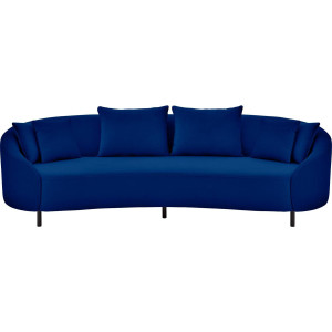 Goossens Bank Ragnar blauw, stof, 3,5-zits, modern design