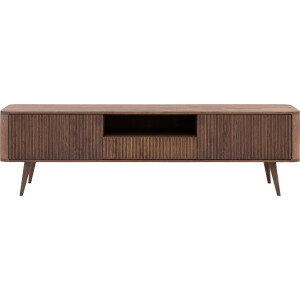 Goossens Tv Meubel Seppe, 2 deuren 1 lade 1 open vak 180 cm breed