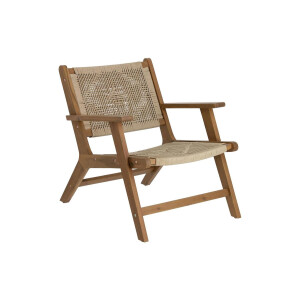 Kave Home Kave Home Fauteuil Geralda, Geralda Fauteuil In Acaciahout Met Donkere Afwerking Fsc 100%