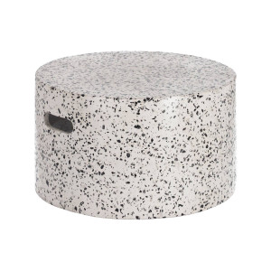 Kave Home Kave Home Tuinmeubel Jenell, Jenell wit terrazzo koffietafel Ø 52 cm