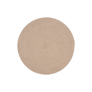 Kave Home Kave Home Vloerkleed Rodhe, Rodhe rond vloerkleed van 100% pet in beige, Ø 150 cm