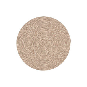 Kave Home Kave Home Vloerkleed Rodhe, Rodhe rond vloerkleed van 100% pet in beige, Ø 150 cm