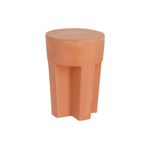 Kave Home Kave Home Tuinmeubel Vilena, Vilena bijzettafel terracotta Ø 33 cm