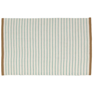 Kave Home Kave Home Tuinmeubel Catiana, Catiana groen gestreept pet tapijt 60 x 90 cm