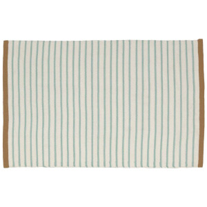 Kave Home Kave Home Tuinmeubel Catiana, Catiana groen gestreept pet tapijt 60 x 90 cm