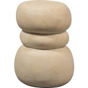 WOOOD Yvo Bijzettafel - Fiber Clay - Naturel/Beige - 47x37x35 cm